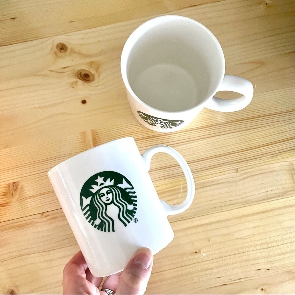 STARBUCKS coffee ceramic mugs set of 2